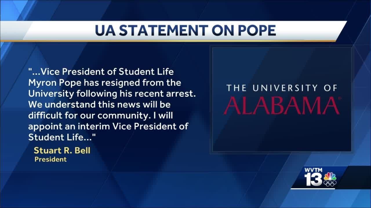 University of Alabama VP of Student Life arrested on soliciting prostitution charge