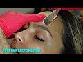 SHAVING A FILIPINO WOMAN'S FACE V.8! *EXTREME* Straight Razor Tutorial HD!