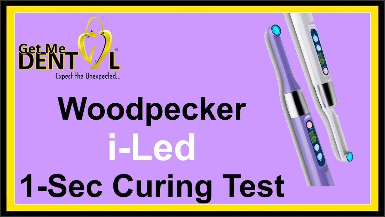 Woodpecker Curing Light 1 Second Curing Test YouTube