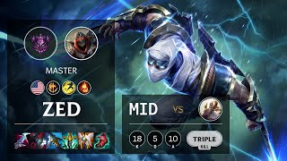 Zed Mid vs Kayle - NA Master Patch 11.11