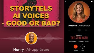 AI Narrators in Storytel - Good or Bad?