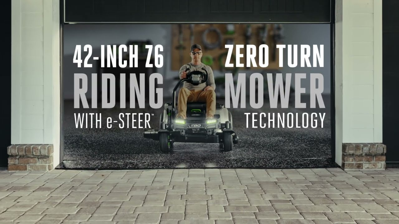 42'' Z6 Zero Turn Riding Mower (6X G3 6.0Ah Batteries + 800W