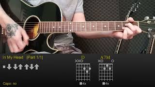 Bedroom - In My Head Easy Guitar Lesson Tutorial With Chordstabs And Rhythm