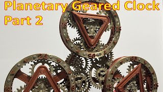 Planetary Clock 02 - Steampunk skeleton clock
