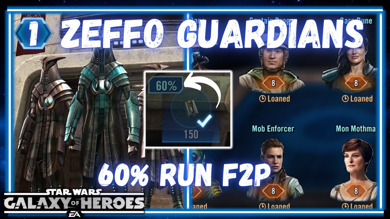 Zeffo Script How to Score 60%+ on The Zeffo Guardians With Level 8 Loaned Units ...