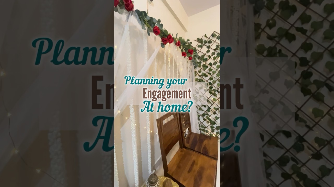 Planning your engagement function at home in a budget???