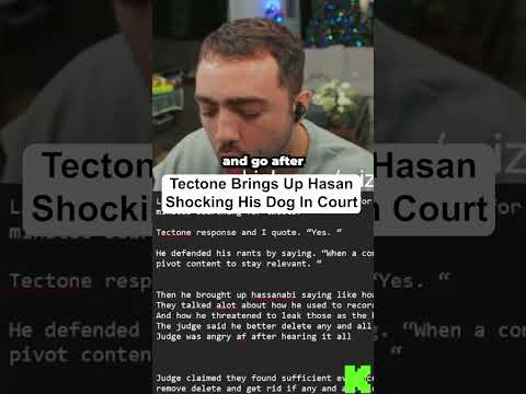Tectone probeert het moment aan te halen waarop Hasan zijn hond een elektrische schok gaf tijdens...