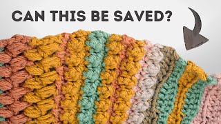 Fix Your Crochet Blanket: Easy Border Solution for Uneven Edges!