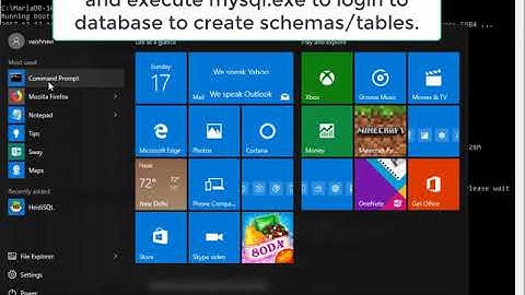 MariaDB 10.2 Zip Installation in Windows 10
