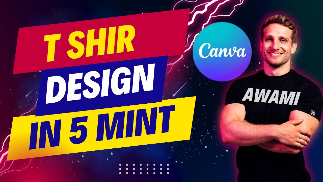 How Can Design T Shirt In Canva ! Awami Computer College - YouTube
