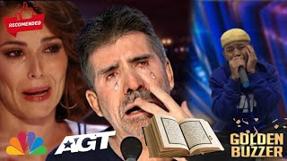 Golden Buzzer This Super Amazing Voice very Extraordinary Quran Recitation Makes judges Cried on Agt