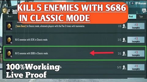 kill 5 Enemies with s686 in classic mode| PUBG MOBILE| MADDY GAMER PK
