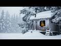 Deep Winter Camping Alone | Hot Tent Life with Russell Cozy Hot Tent in the Snow |