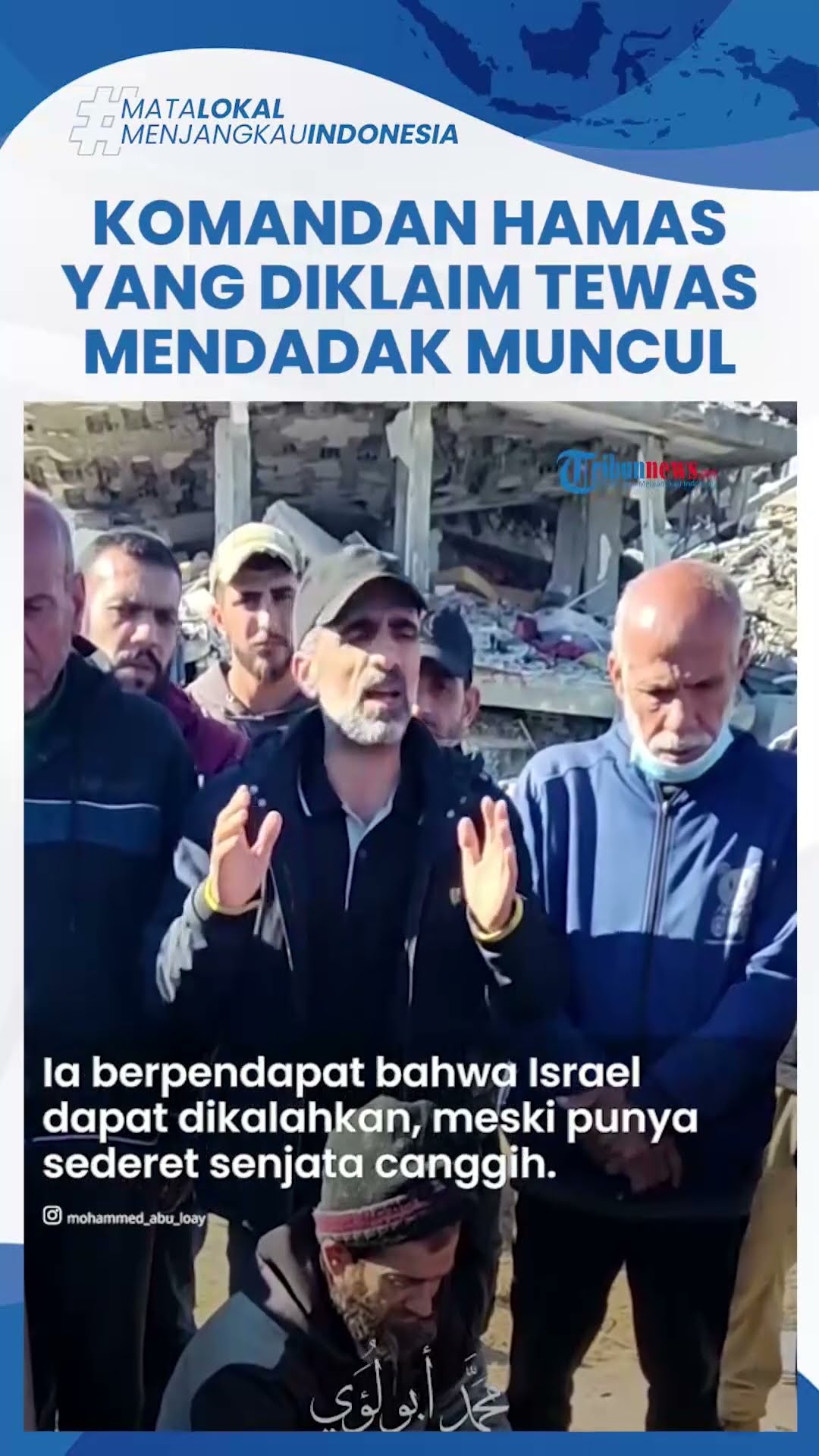 Bikin Geger Publik, Komandan Hamas yang Diklaim Tewas oleh Israel Mendadak Muncul di Gaza Utara