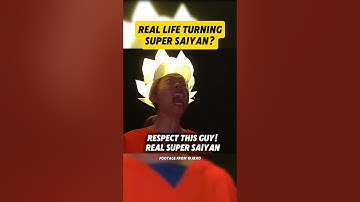 Real life turning Super Saiyan? #goku #dragonball #dbz