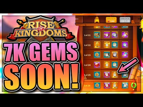 Anniversary Events Preview! [Free Gems & 7K Gems event] Rise of Kingdoms