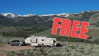 FREE Eastern Sierra Boondocking between Mammoth & Lake Tahoe