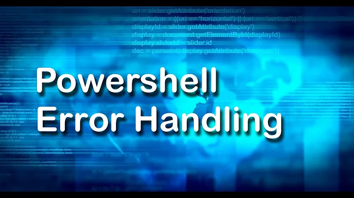 Error Handling in PowerShell | PowerShell Tutorial