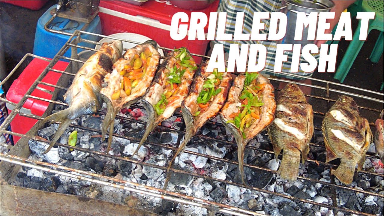 Grilled Meat and Fish | Filipino Street Food - YouTube