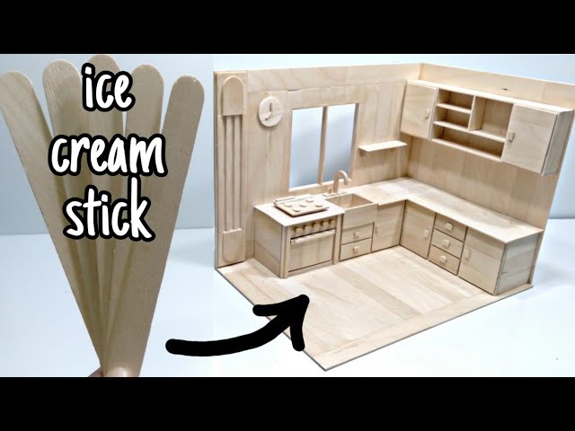 DIY Miniature Furniture From Ice Cream Stick