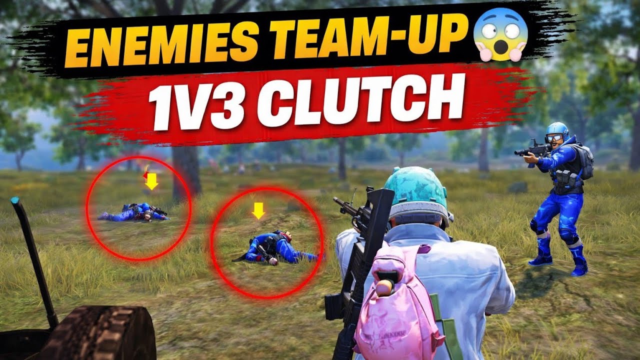 Insense match🔥l Enemies team up ayyaru 😱 l 1 hp Clutch  l #bgmi #pubgmobile #intensefight 
