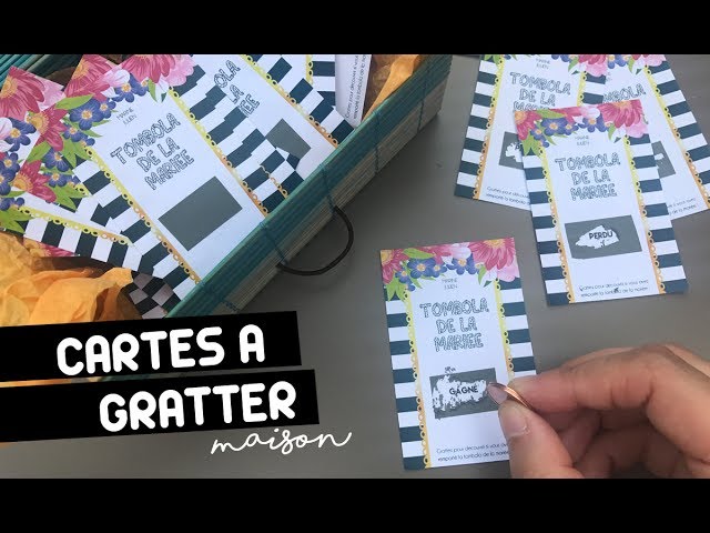 CARTES À GRATTER MAISON - DIY 
