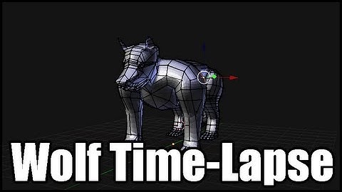 Blender Time-Lapse: Modeling a 3D Wolf