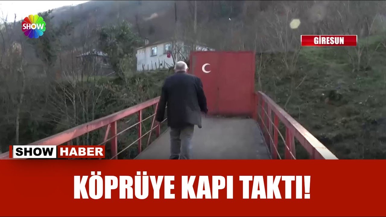 Komşularına öfkelenip köprüyü kapattı