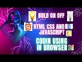 610now playing bulb onoff project in html  css  javascript  coding using onclick