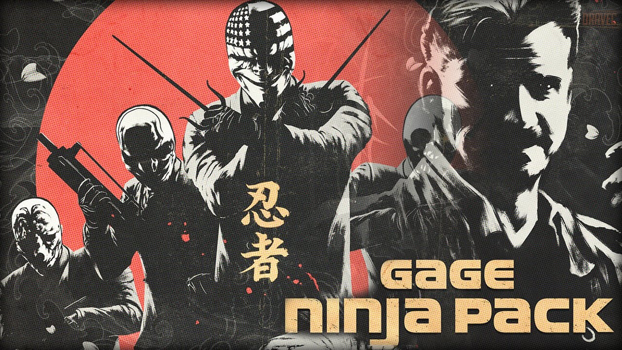 PAYDAY 2: Gage Ninja Pack - Gameplay (New Weapons/Masks)