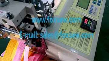 Automatic Woven Tape Cutting Machine Hot Knife with Double Line