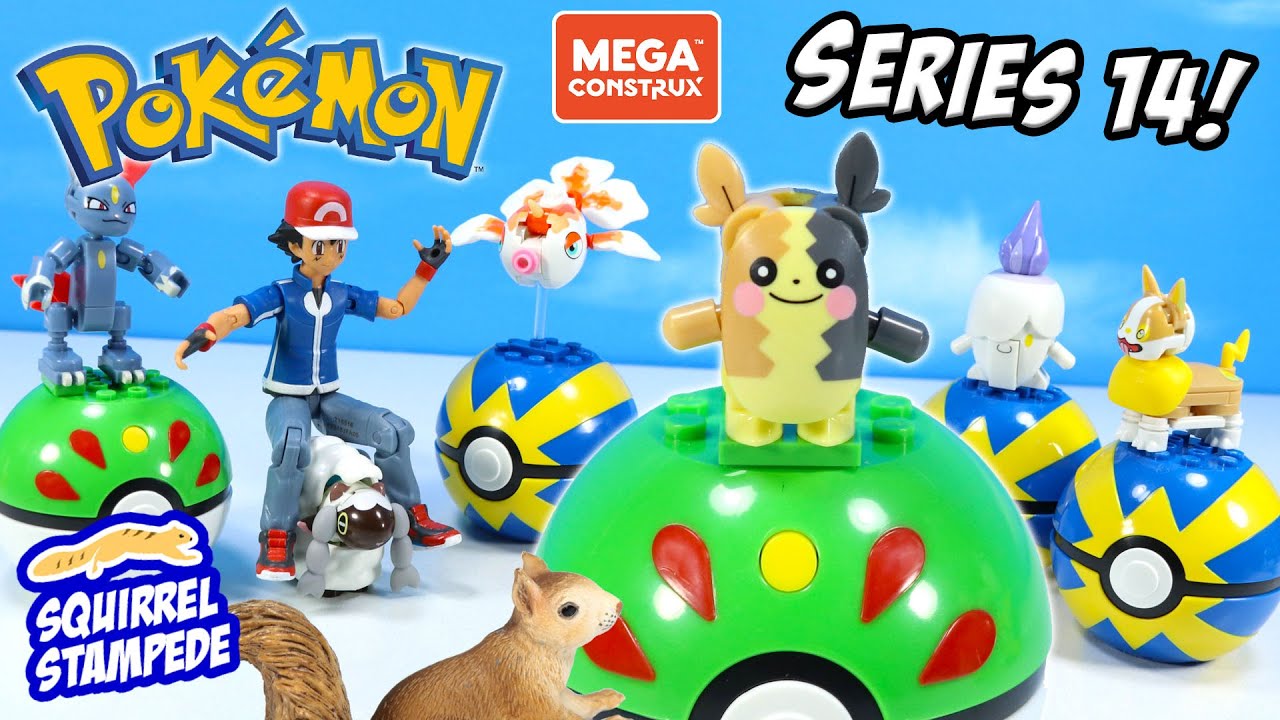 Pokemon MEGA CONSTRUX Series 14 Morpeko Yamper Wooloo Review 