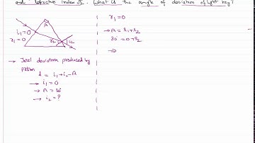 Prism Problem when light ray with Normal Incidence Explained in Ray Optics for JEE and NEET