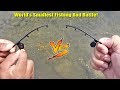 World's Smallest Fishing Rod Challenge! Who Will Win? 1v1