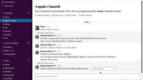 How to invite all users in a team to a new Slack channel