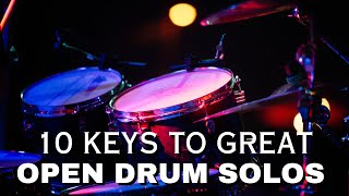 Learn How To Play an Exciting Open Drum Solo