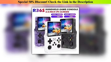 Must Buy Open Source R36S Retro Handheld Video Game Console Linux System 3.5 Inch IPS Screen Portab