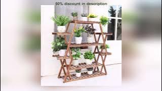#Rak Bunga Kayu Multi Tingkat Ekstra Besar Tempat Tanaman Rak Bonsai Dalam dan Luar Ruangan