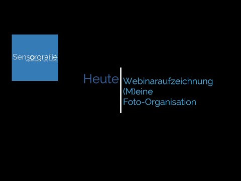 Sensorgrafie (M)eine Foto-Organisation