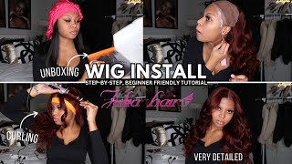 PERFECT Wig Install using @JuliaHair  : Unboxing, STEP BY STEP Tutorial +  BEGINNER FRIENDLY