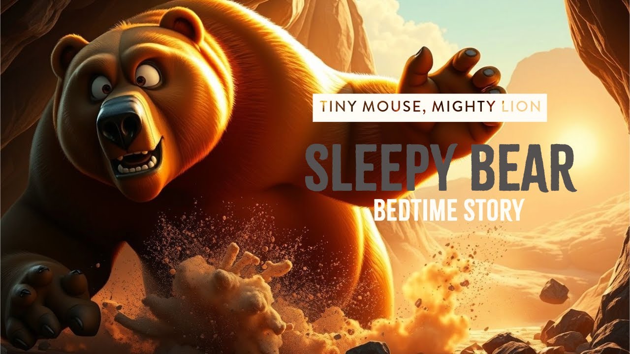 The Tiny Mouse, The Mighty Lion & The Sleepy Bear | Kids Bedtime Story ...