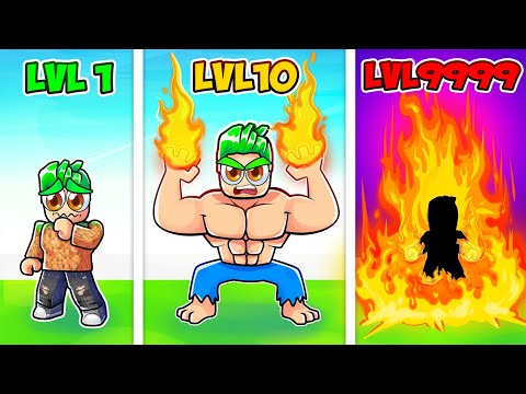 Going From NOOB to MAX LEVEL FIRE GOD in ROBLOX GOD TYCOON!