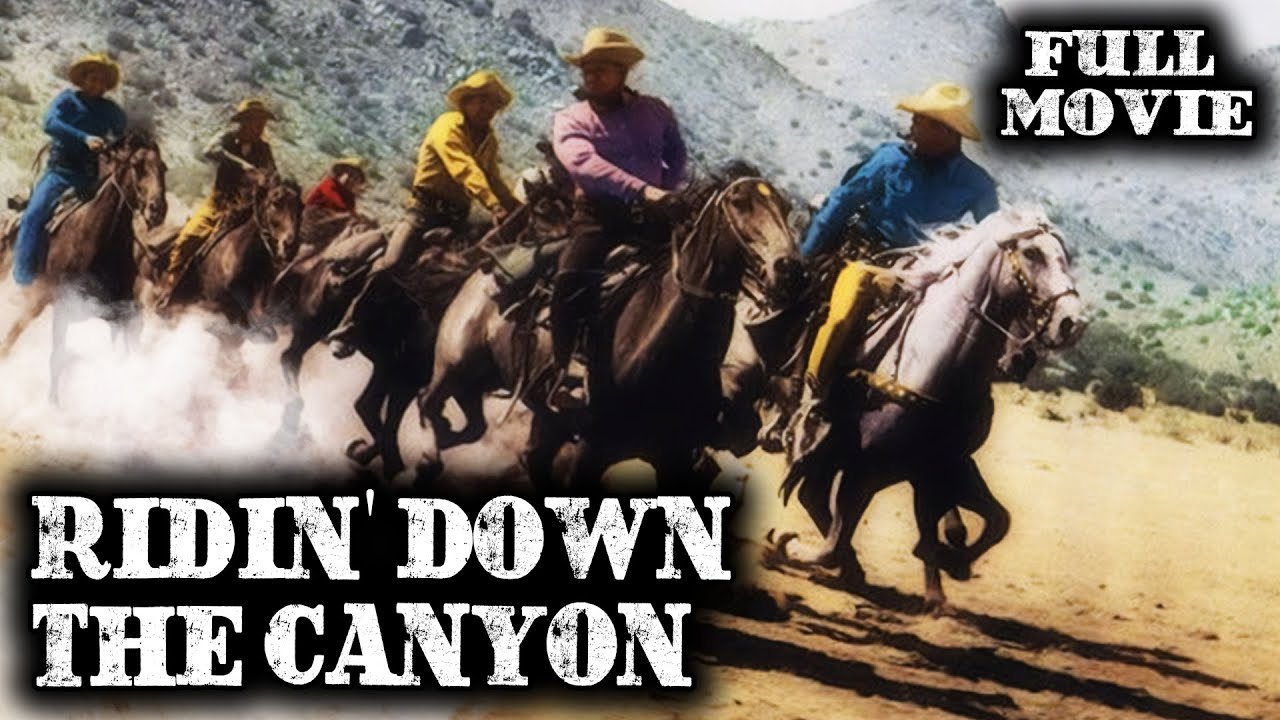 RIDIN' DOWN THE CANYON | Roy Rogers | Full Western Movie | English | Wild West | Free Movie