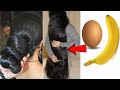 How To Grow Shine and Silky Hair Faster With Egg & Banana !! Super Fast Hair Growth Challenge!