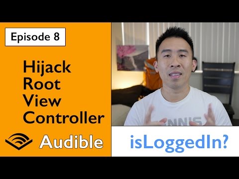 Swift 3: Audible - Hijacking Root View Controller from AppDelegate (Ep 8)