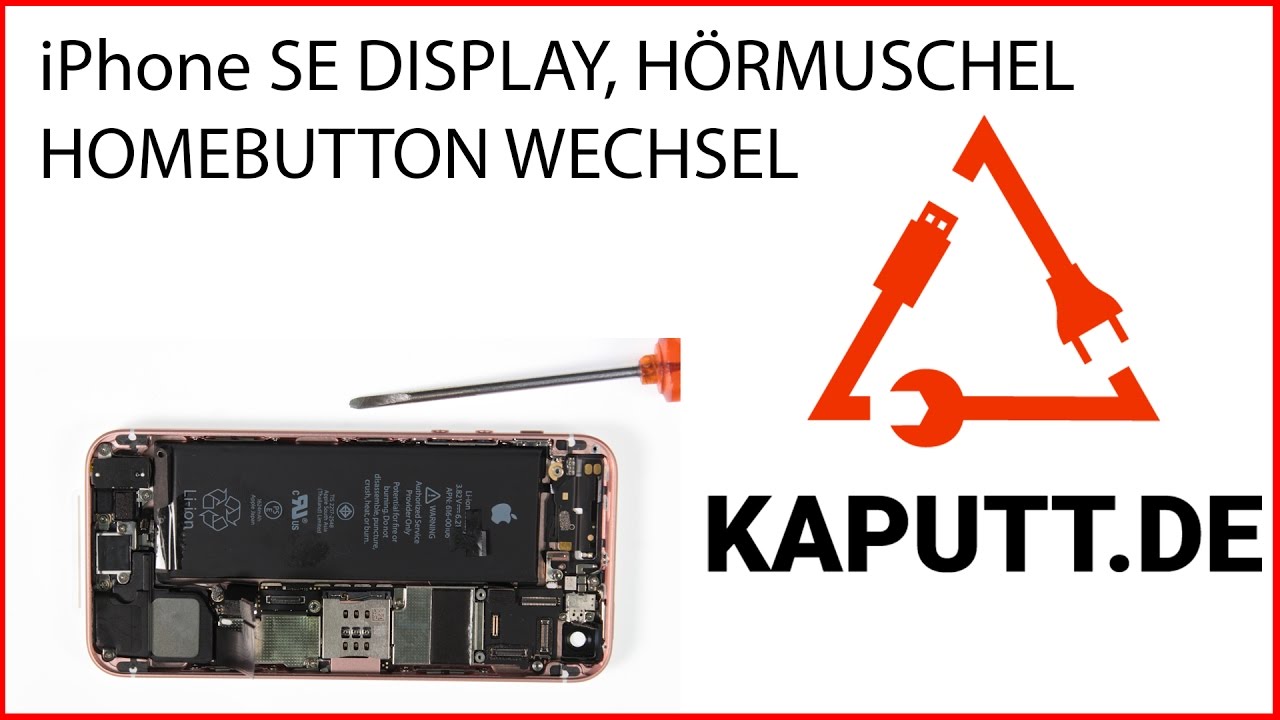 iPhone SE Display Reparatur & Hörmuschel + Homebutton günstig reparieren