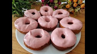Fırınsız, Yağ Çekmeyen DONUT TARİFİ 😍 Evde Denemeyen Kalmasın!