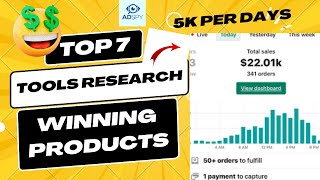 shopify top  7 tools research whining product ecommerce business dropshipping shopify marketing