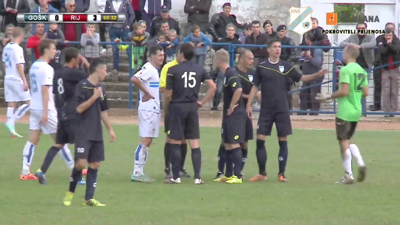 GOŠK - RIJEKA 0-3 (1/8 finala Hrvatskog Kupa, 29.10.2014.)