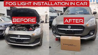 Fog Light Installation in Car 🔥Car Fog Light Installation